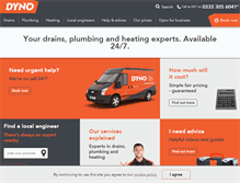 Tablet Screenshot of dyno.com